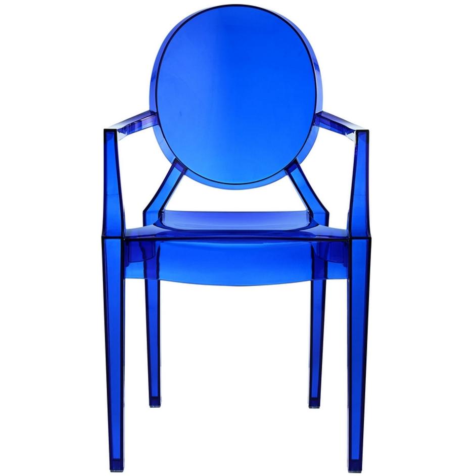 Marie Dining Armchair In Blue by Modway Furniture