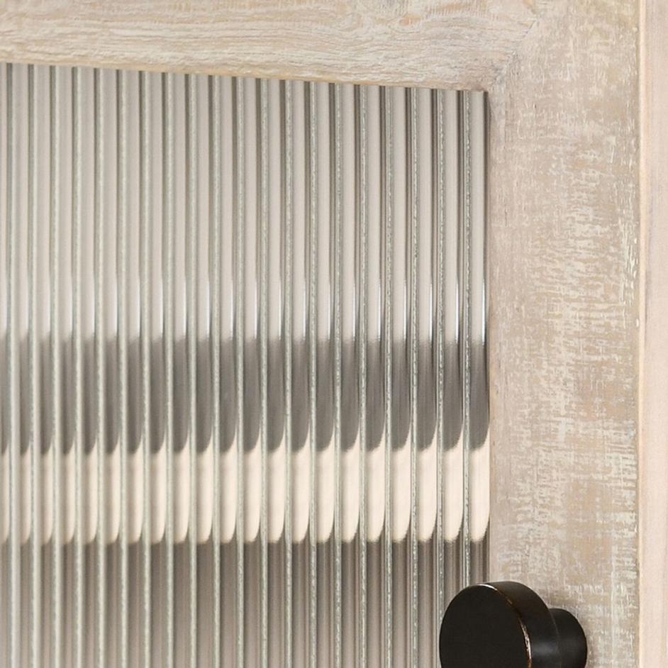 Tenno Reclaimed Wood 4Dr Cabinet White Washed by Classic Home