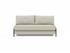 CUBED QUEEN SOFA BED in MIXED DANCE NATURAL FABRIC WITH Dark Wood LEGS 527 by INNOVATION USA