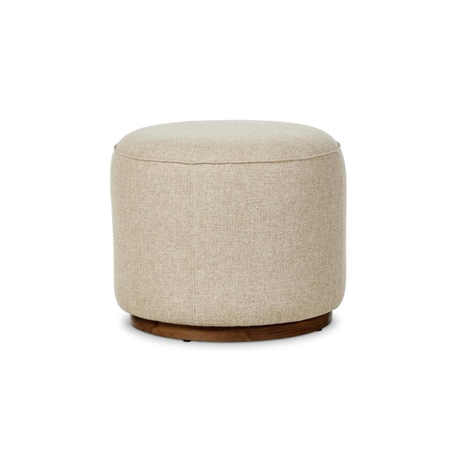 Sinclair Outdoor Ottoman - Hayes Cream by Four Hands