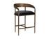 ZANATTA COUNTER STOOL - CHARCOAL BLACK LEATHER by Sunpan