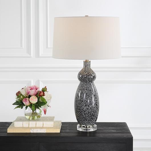 Velino Curvy Glass Table Lamp by Uttermost
