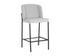 PEARCE COUNTER STOOL - LIGHT GREY / BRAVO COGNAC by Sunpan
