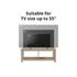 Tiburon KD TV Bench, Drifted Sand by New Pacific Direct
