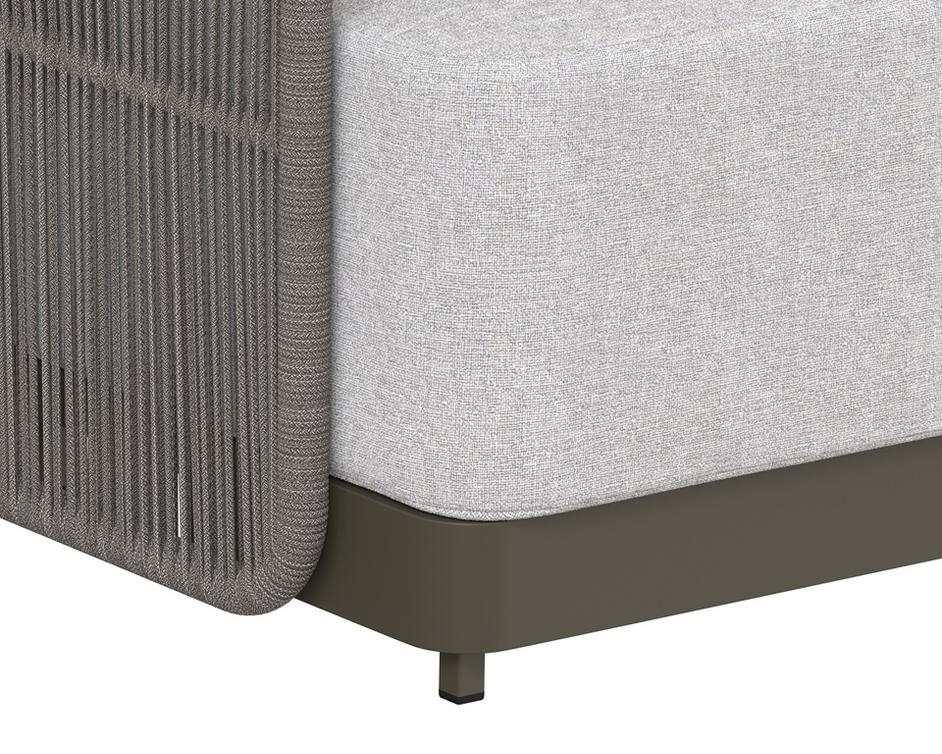 ALLARIZ SOFA - WARM GREY - GRACEBAY LIGHT GREY by Sunpan