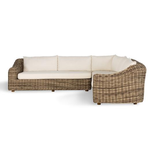 Messina Outdoor 3Pc Sectional - Venao Ivory by Four Hands