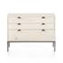 Trey Large Nightstand In Dove Poplar by FOUR HANDS
