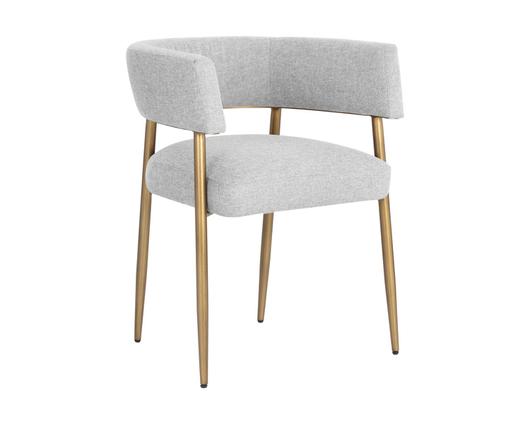 MAESTRO DINING ARMCHAIR - BELFAST HEATHER GREY by Sunpan