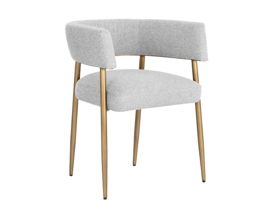 MAESTRO DINING ARMCHAIR - BELFAST HEATHER GREY by Sunpan