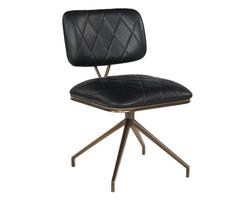 Virtu Swivel Chair - Bravo Black by Sunpan