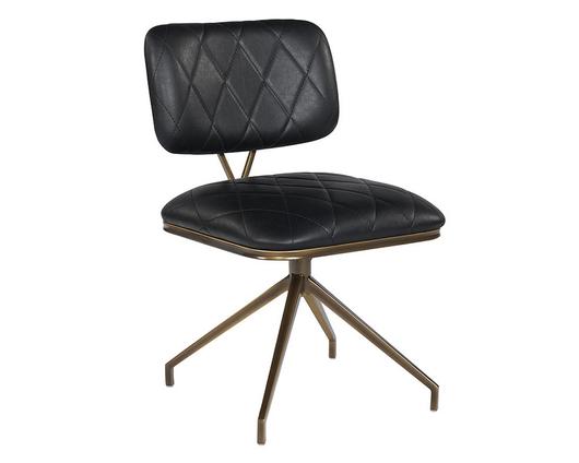 Virtu Swivel Chair - Bravo Black by Sunpan