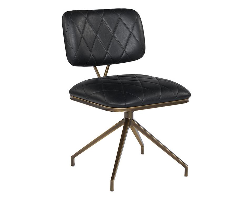 Virtu Swivel Chair - Bravo Black by Sunpan