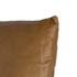 Leather and Linen Pillow In Sonoma Butterscotch And Thames Cream And Sonoma Butterscotch And 20"x20" by Four Hands