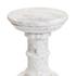 Cyprus End Table - Veined White Marble Solid by Four Hands