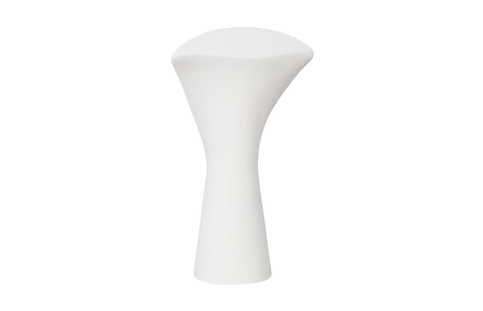 Cycladic Head, Sculpture, Triangle, White Stone by Phillips Collection