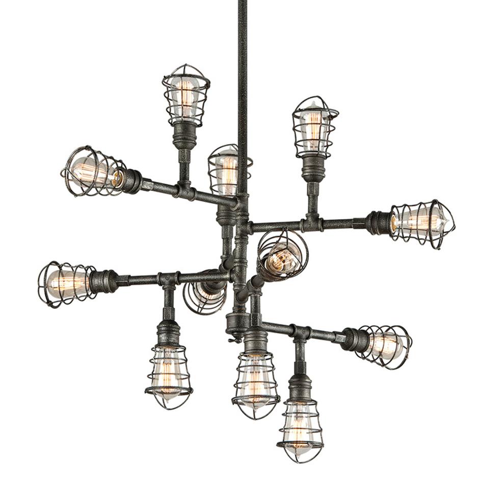Conduit Chandelier by Troy