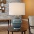 Kaya Ceramic Table Lamp with Linen Shade by Jamie Young