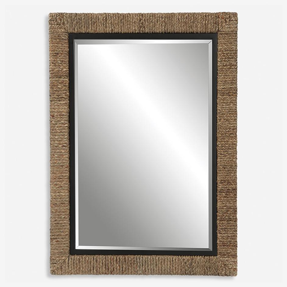 Island Braided Straw Mirror by Uttermost