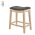 Elmo KD Fabric Counter Stool, Palladian Charcoal by New Pacific Direct