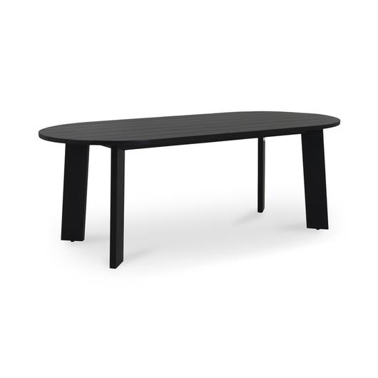 Delta Oval Outdoor Dining Table Black by Moes Home