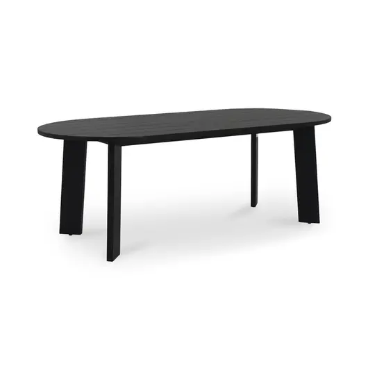 Delta Oval Outdoor Dining Table Black by Moes Home