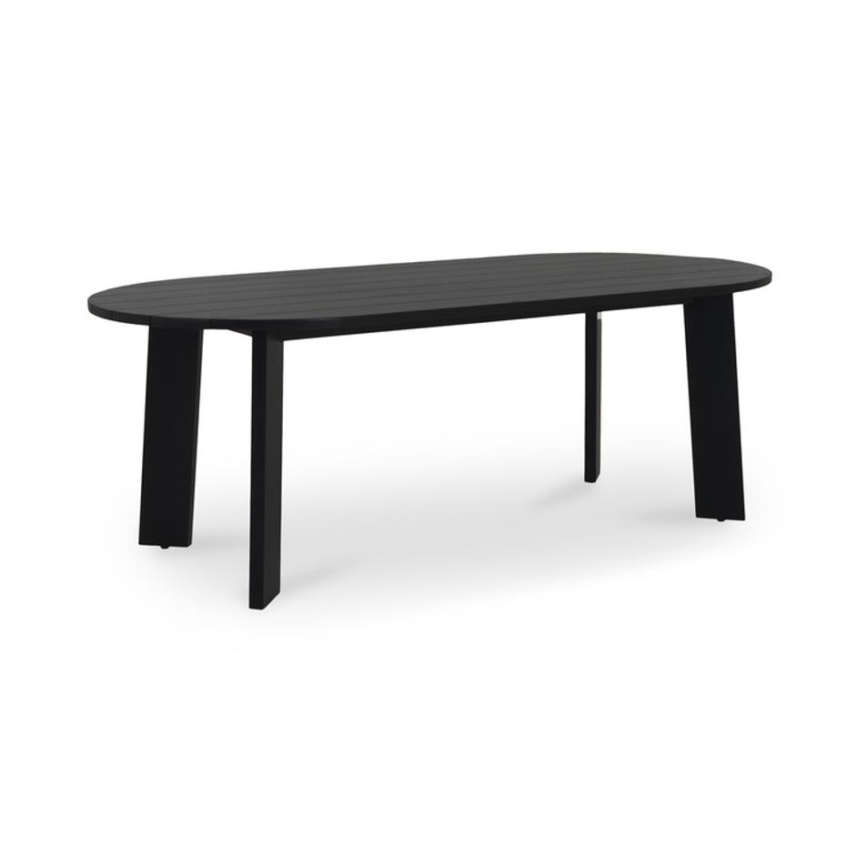 Delta Oval Outdoor Dining Table Black by Moes Home