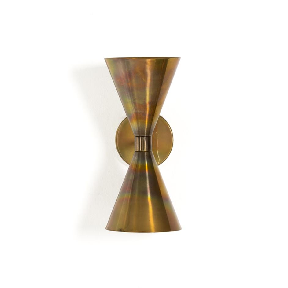 Clement Sconce In Burnt Brass by FOUR HANDS