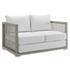 Harman Outdoor Patio Wicker Rattan Loveseat In Gray White by Modway Furniture