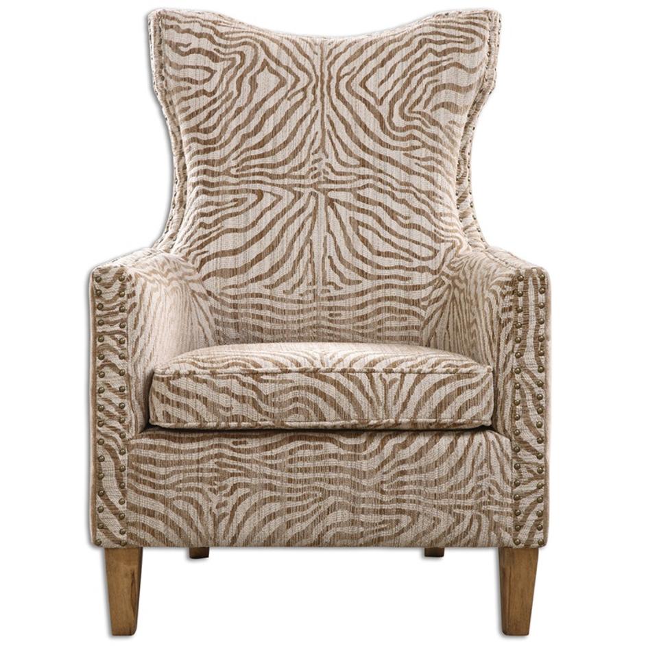 Kiango Animal Pattern Armchair by Uttermost