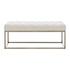 Darius Fabric Bench In Opus Cream by New Pacific Direct