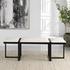 Triple Cloud Modern Upholstered Bench by Uttermost