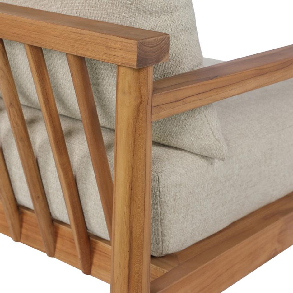 Irvine Outdoor Sofa 96" in Natural Teak by FOUR HANDS