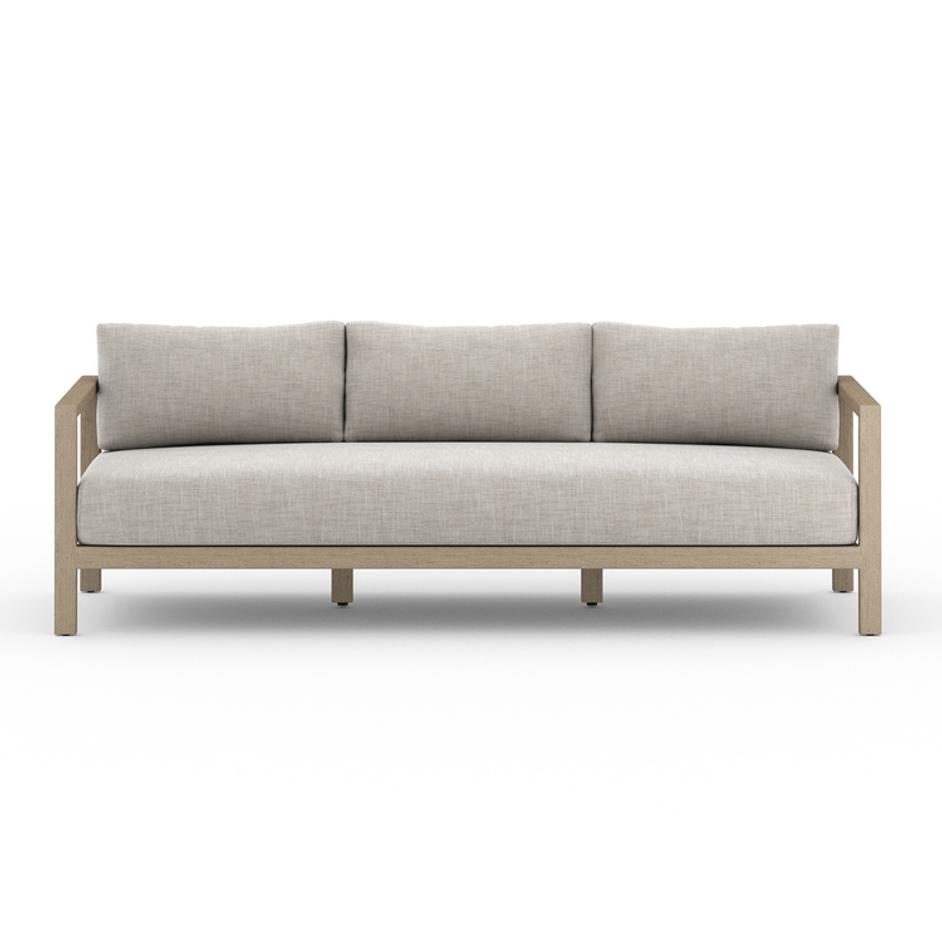 Sonoma Outdoor Sofa In 88" In Brown/Stone Grey by FOUR HANDS