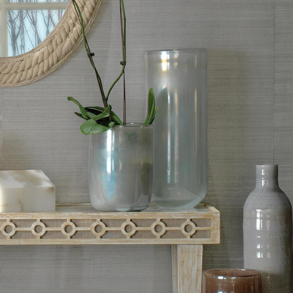 Vapor Hand Blown Decorative Glass Vase, Blue by Jamie Young