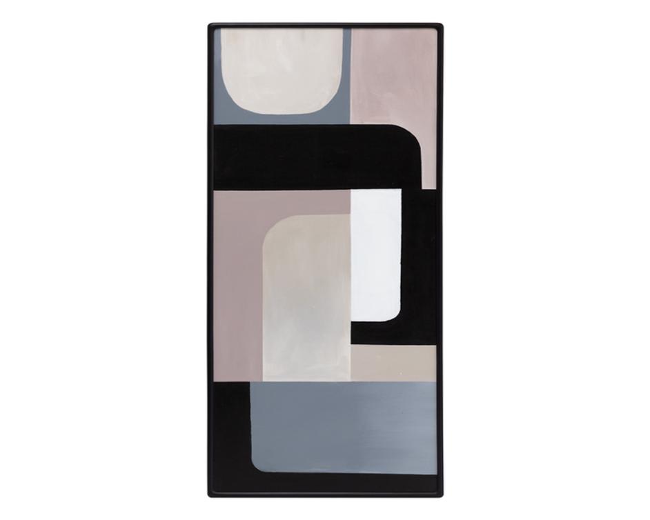 RADICAL INTERPRETATION (SET OF 3) - 28" X 66" - BLACK FLOATER FRAME by Sunpan