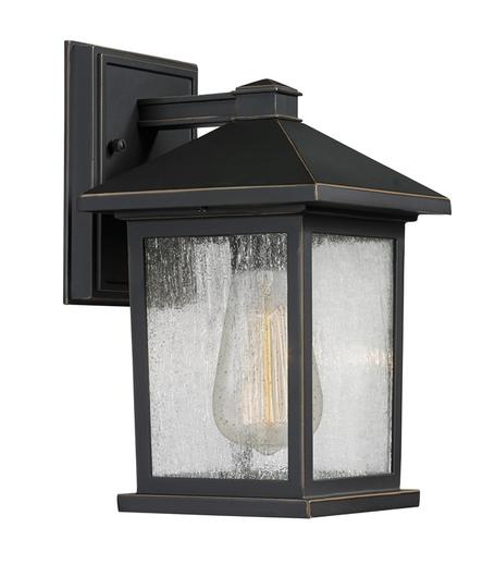 Portland 1 Light Outdoor Wall Light in Oil Rubbed Bronze Finish by Z-Lite