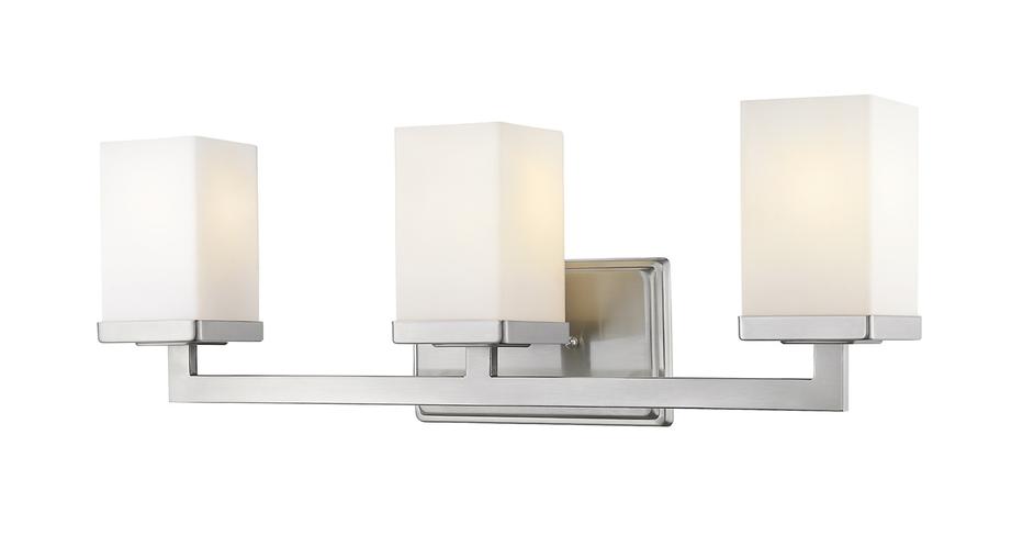 Tidal 3 Light Vanity  in Brushed Nickel Finish by Z-Lite