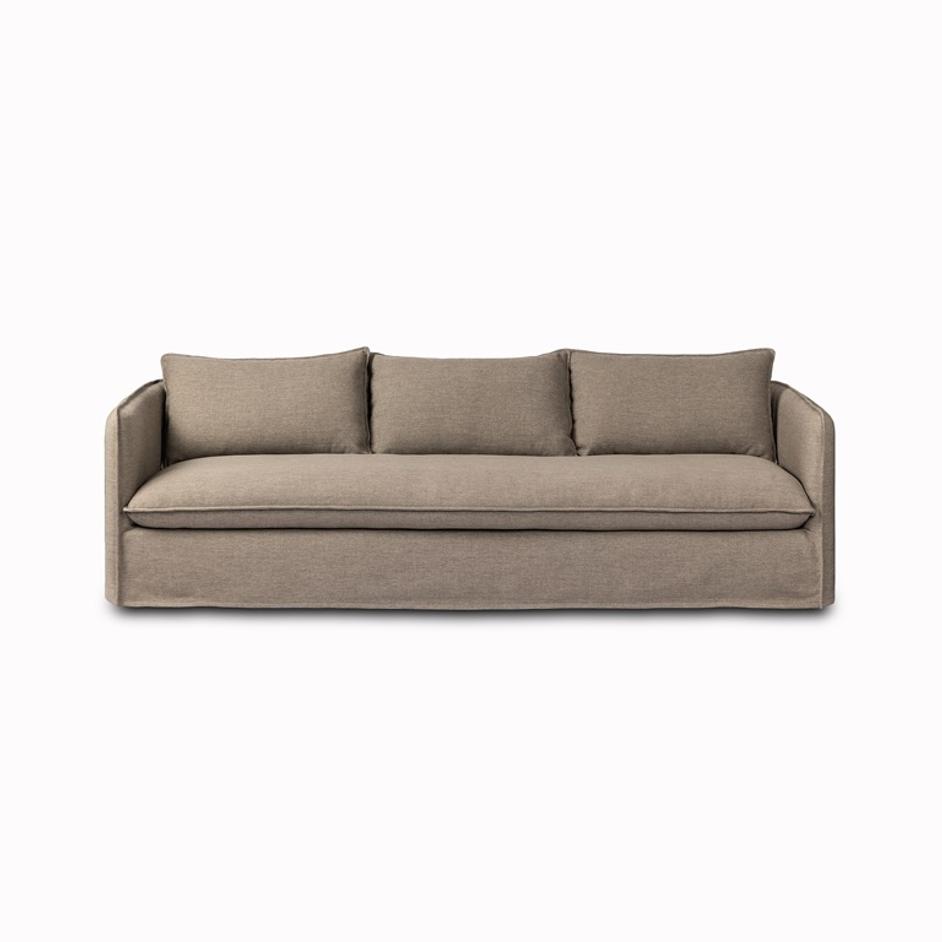 Andre Outdoor Sofa 96" in Alessi Fawn by FOUR HANDS