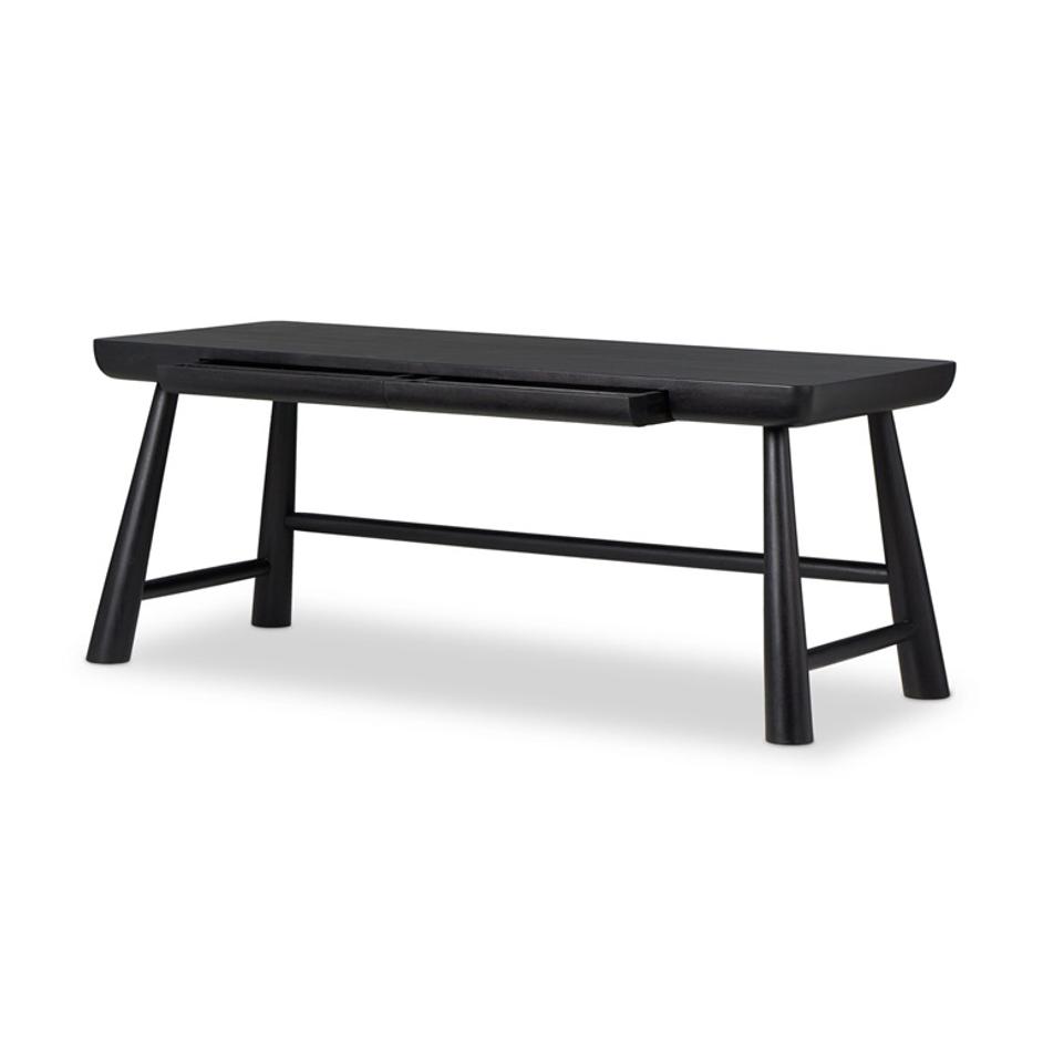 Lorik Desk - Worn Black Acacia by Four Hands