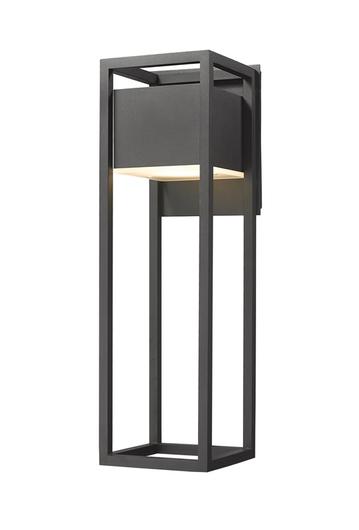 Barwick 1 Light Outdoor Wall Sconce in Black Finish by Z-Lite