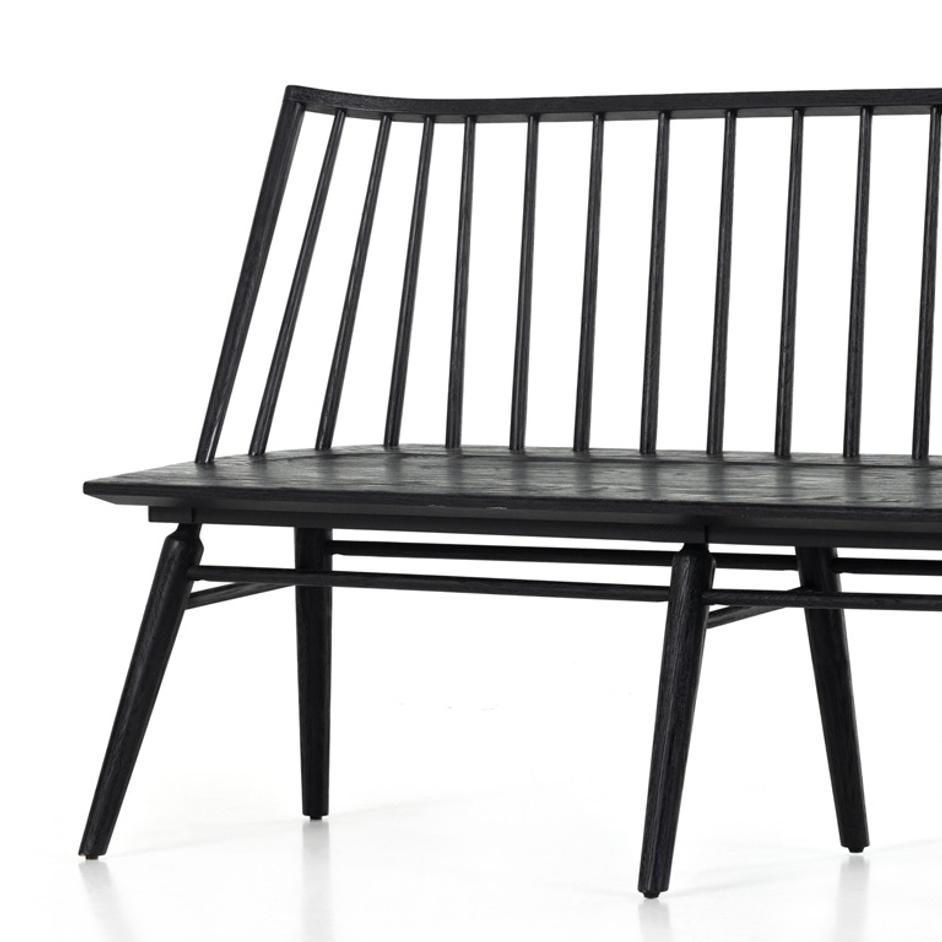 Lewis Dining Bench - Black Oak by Four Hands