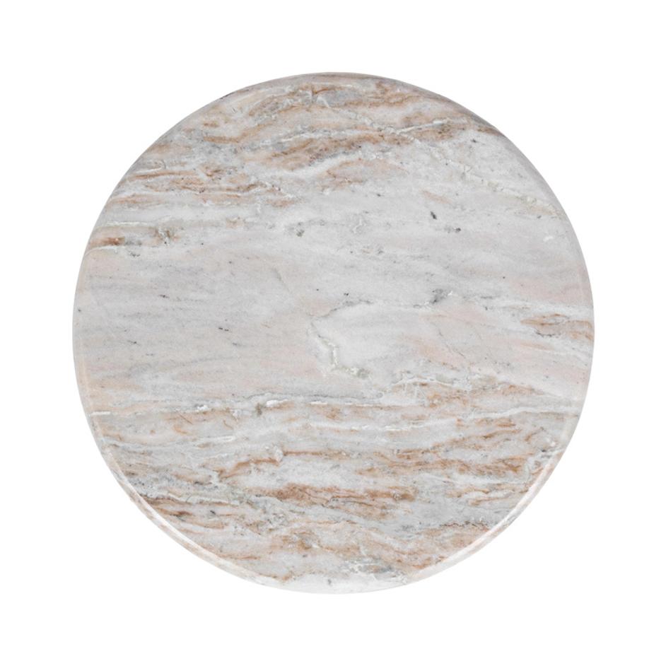Huxley Marble Round Accent Table - 18" by Classic Home
