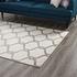 Barrett Chain Link Transitional Trellis 8X10 Area Rug In Beige And Ivory by Modway Furniture