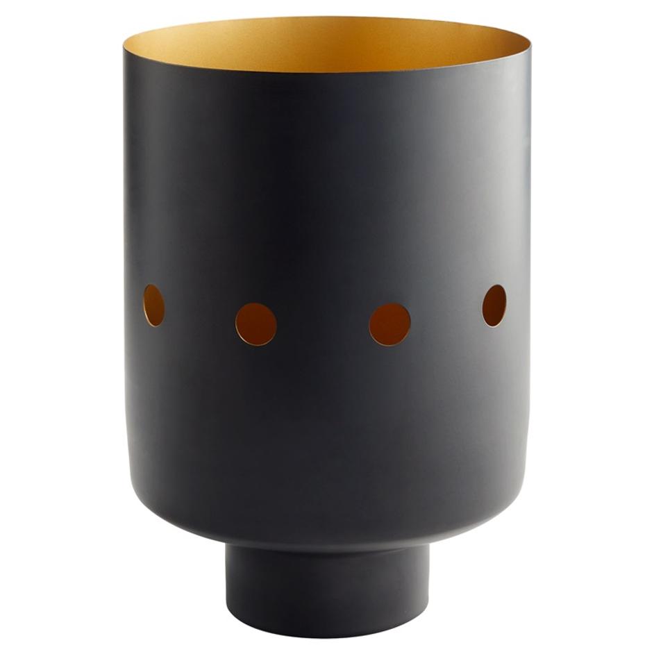 Naktis Vase|Black-Wide by Cyan Design