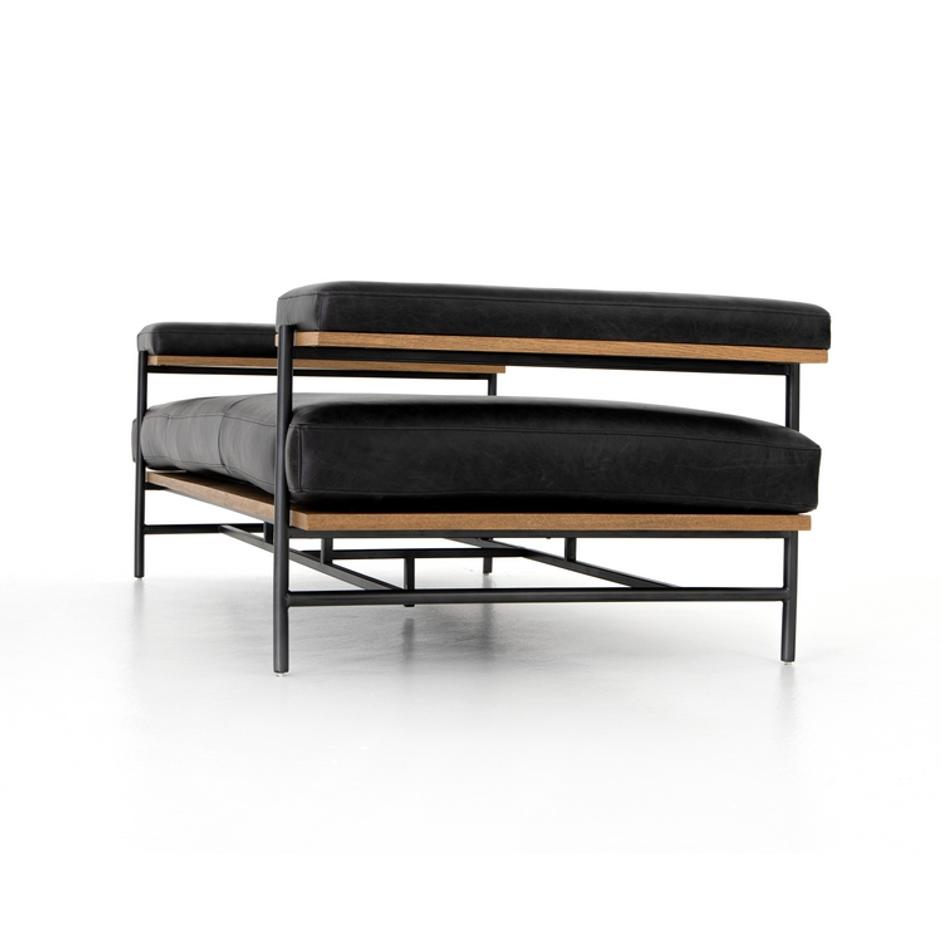 Kennon Chaise in Sonoma Black by FOUR HANDS