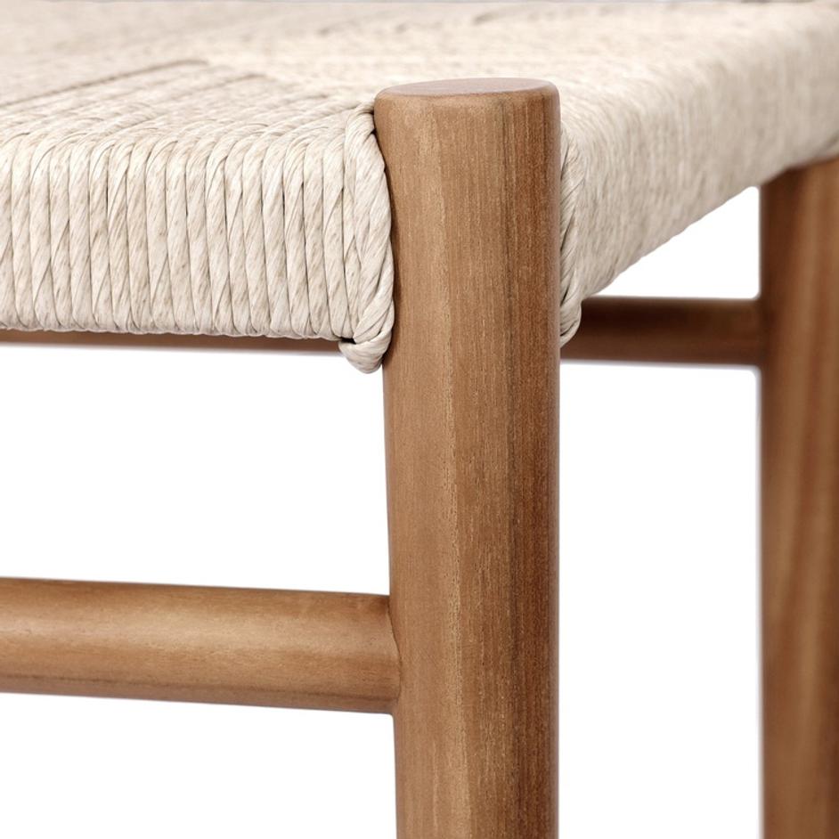 Lomas Bar + Counter Outdoor Stool - Vintage White by Four Hands