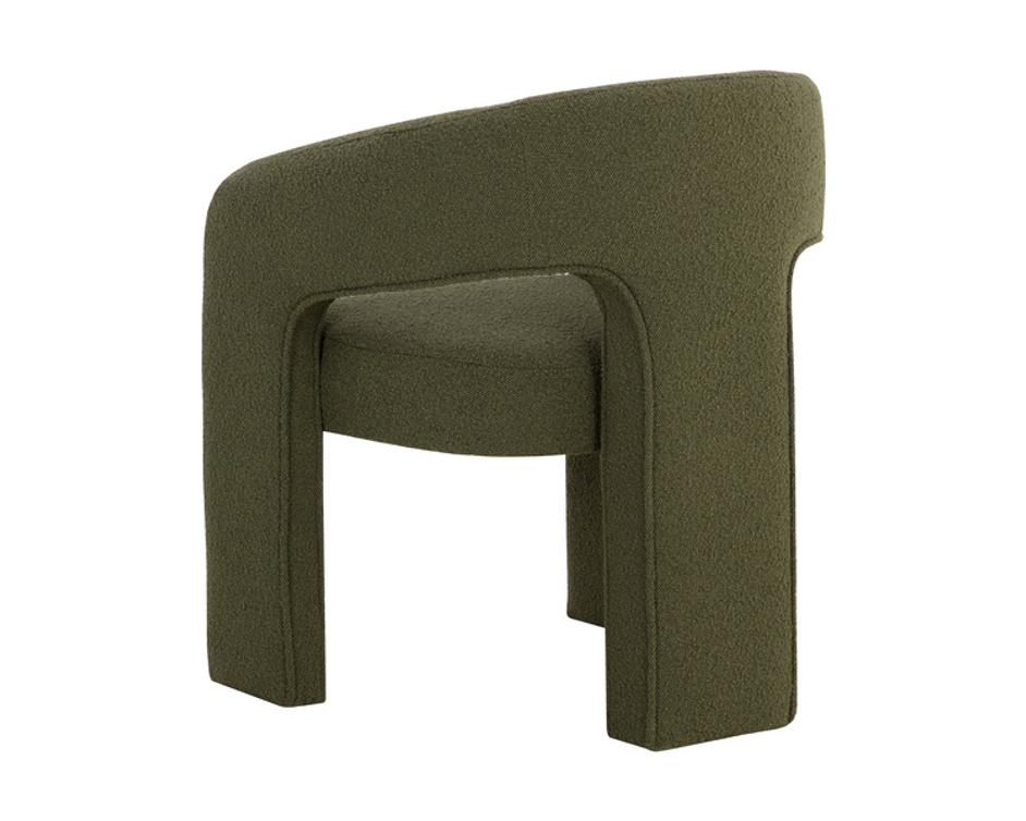 ISIDORE DINING ARMCHAIR - COPENHAGEN OLIVE by Sunpan