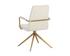 HILDA SWIVEL DINING ARMCHAIR - CHACHA CREAM by Sunpan