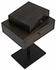 Enola Side Table, Ebony Walnut with Steel Base by Noir Furniture