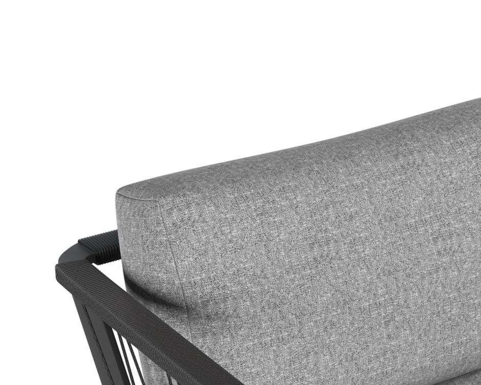 CATANIA ARMCHAIR - DARK GREY - COPACABANA GREY by Sunpan